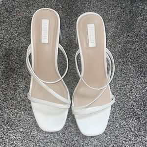 White Heeled Sandals